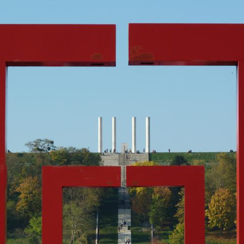 Françoise DUCOULOMBIER : Un pont à Cergy