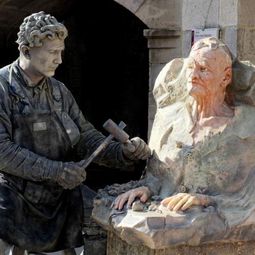 Eric GIBAULT : Statue vivante... au travail !