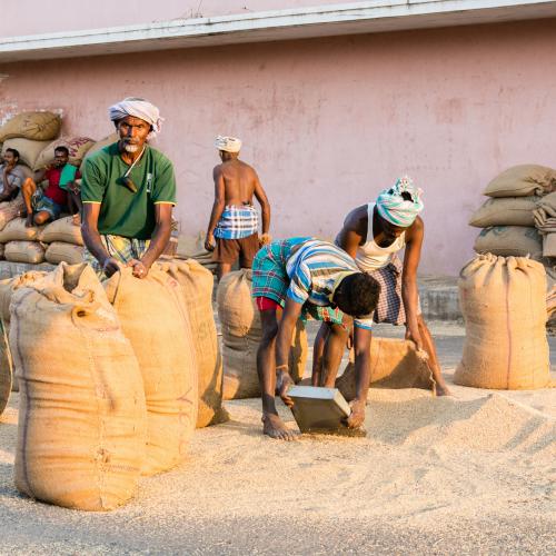 Michel BALOCHE : Sacs de riz