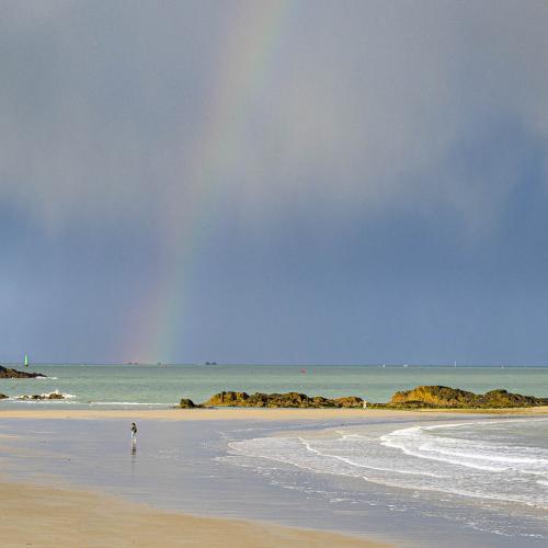 Dominique POTEVIN - Averse au large de Saint-Malo