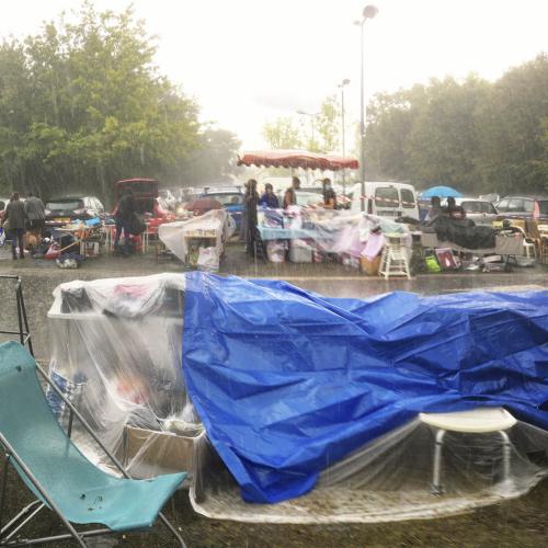 Michel HAASZ - Brocante pluvieuse