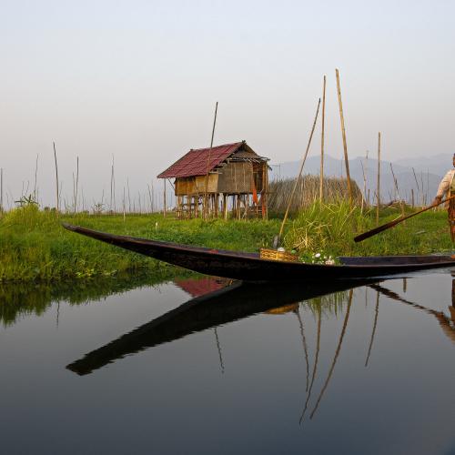 Christian LEFEBVRE - Sur le lac Inlé (Birmanie)