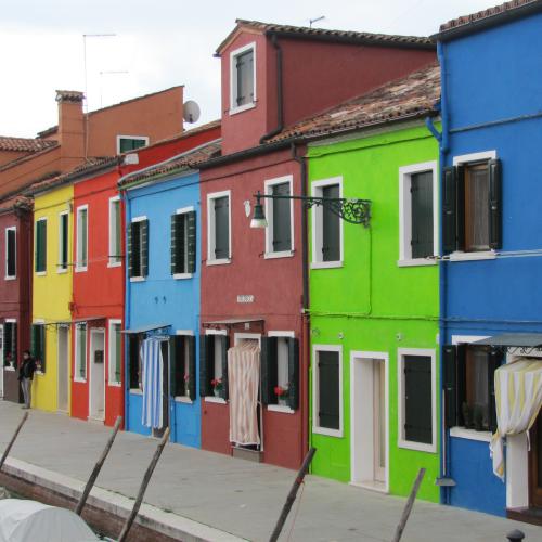 Christine DONAIRE - Façades colorées ( Murano, Italie)
