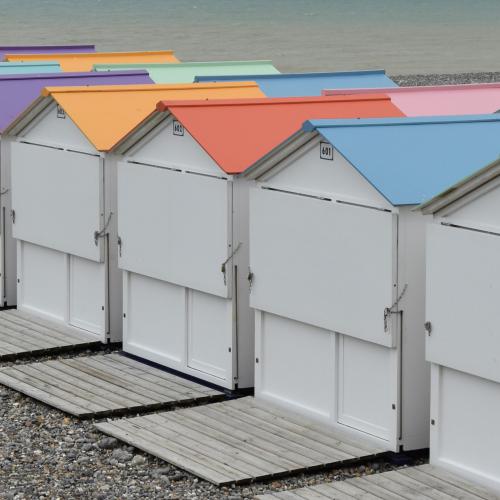 Christine DONAIRE - Cabines de plage pastel